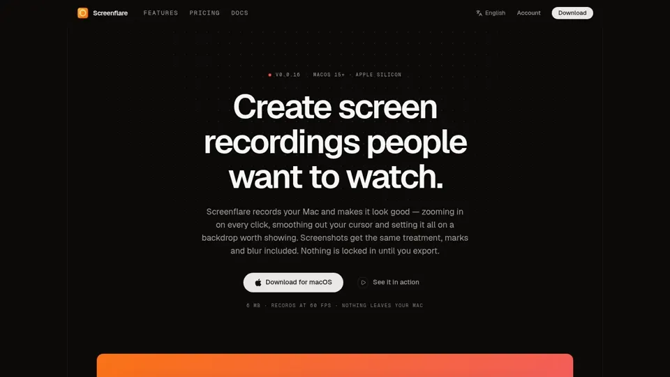 Screenflare — Create screen recordings people want to watch