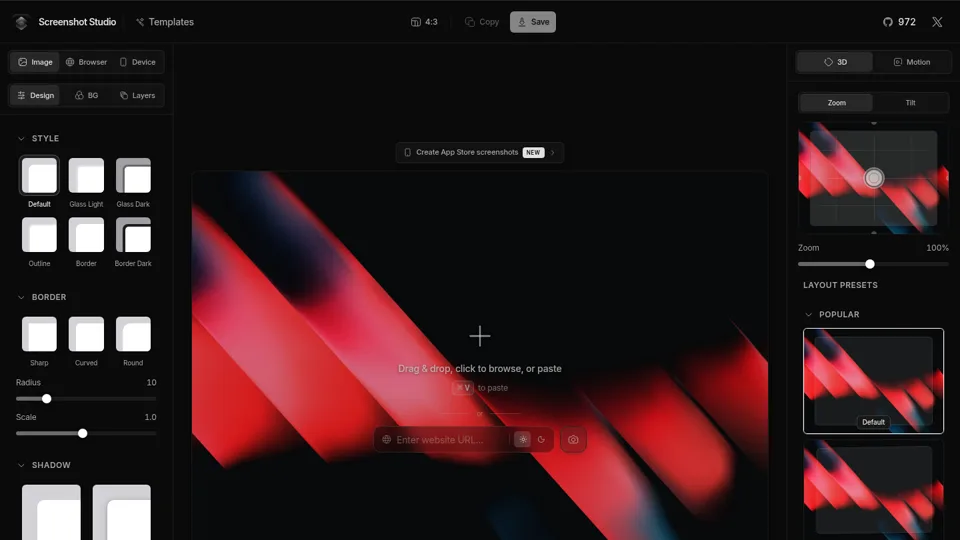 Screenshot Studio — Free screenshot editor and mockup maker
