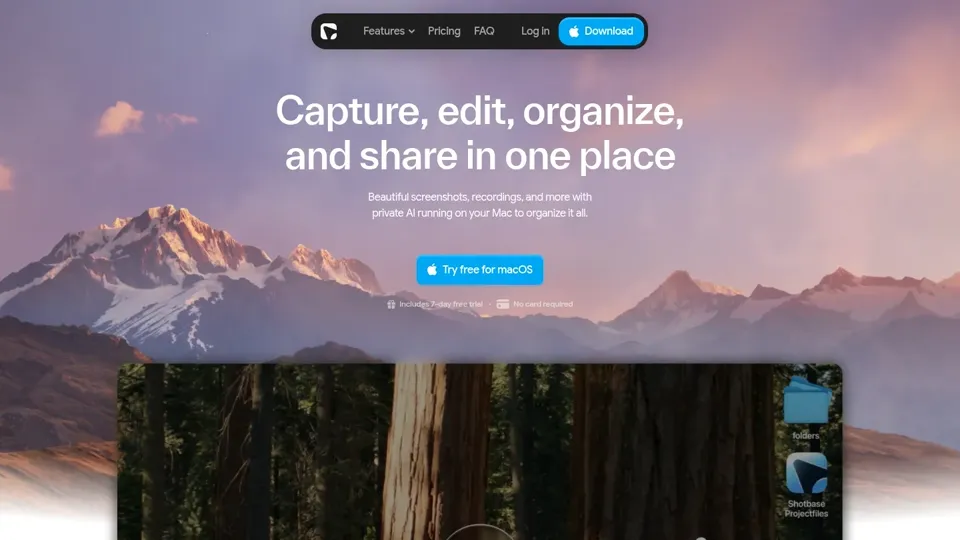 Shotbase — Capture, edit, organize, and share in one place