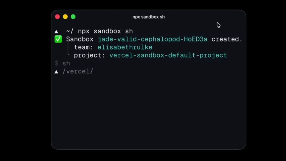 Poster for Vercel Managed Images — agent-ready sandboxes
