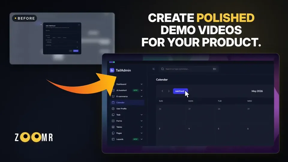 Poster for Zoomr launches product demo builder